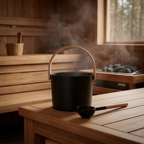 Sauna bucket set - sauna, handle