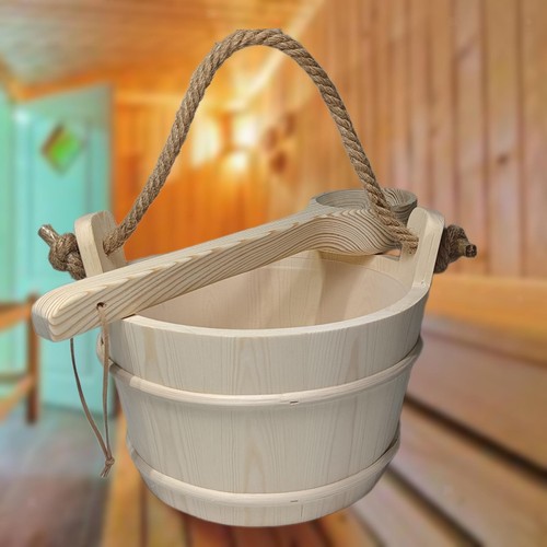 Sauna bucket and ladle - bucket,