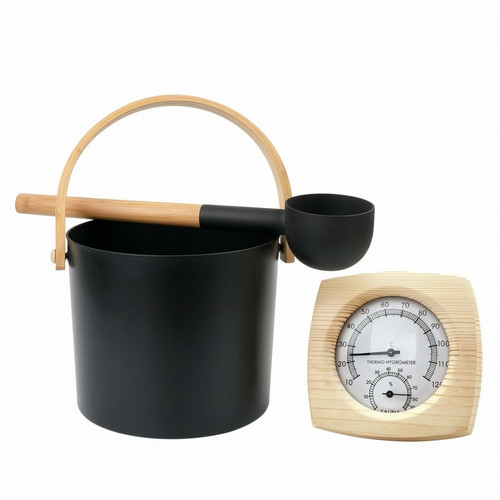 Aluminum sauna bucket and - aluminum,