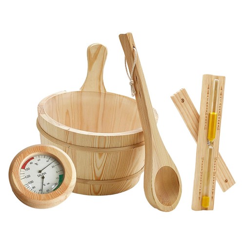 Sauna bucket and - bucket, ladle