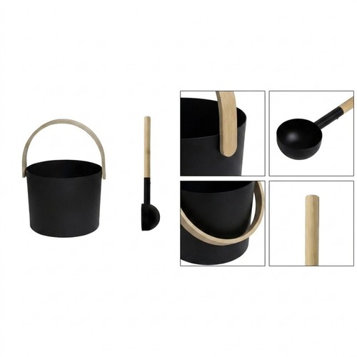 Sauna bucket set wooden handle - sauna,